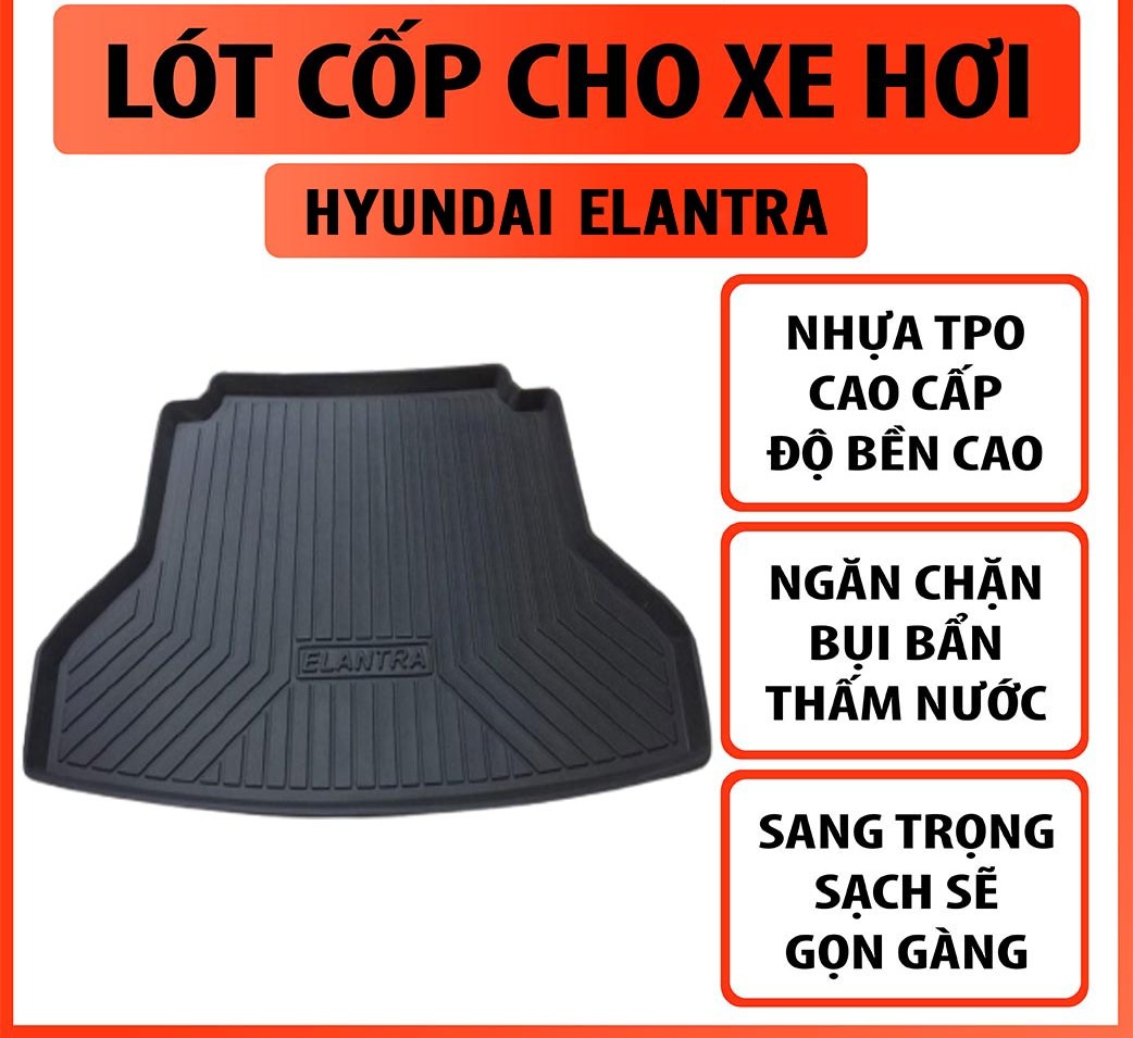 Lót cốp nhựa cho xe hyundai elantra
