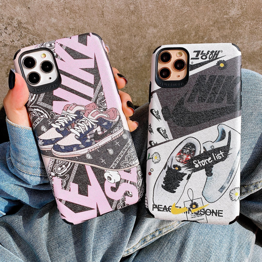 Ốp Lưng Da IMD Nike Peaceminusone