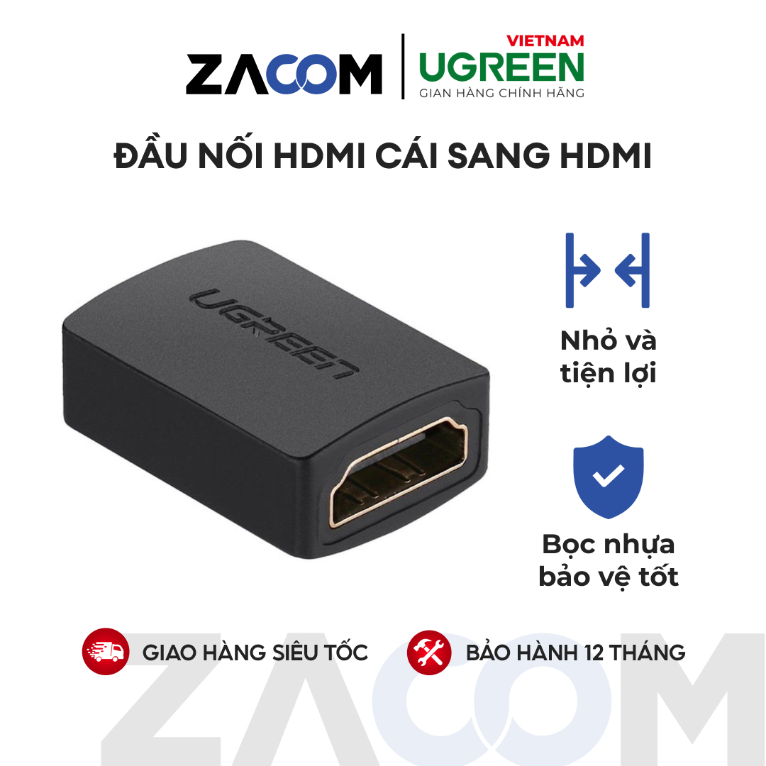 Đầu nối hdmi cái sang hdmi cái ugreen 20107