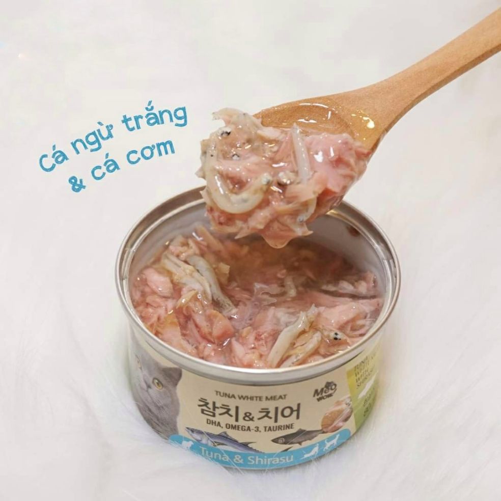 [HCM]Cá ngừ trắng & cá cơm đóng hộp cho mèo Tuna White Meat