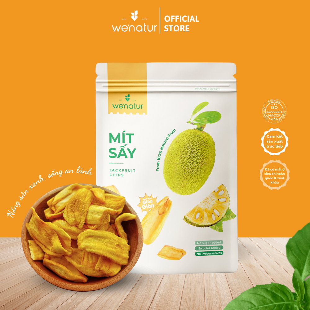 Mít Sấy giòn Không Đường we'natur 100g