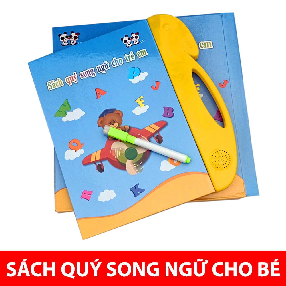 [HCM]Sách Điện Tử Thông Minh Cho Bé | Sách Song Ngữ Cho Bé Học Tiếng Anh (Tặng Kèm BútXóa)
