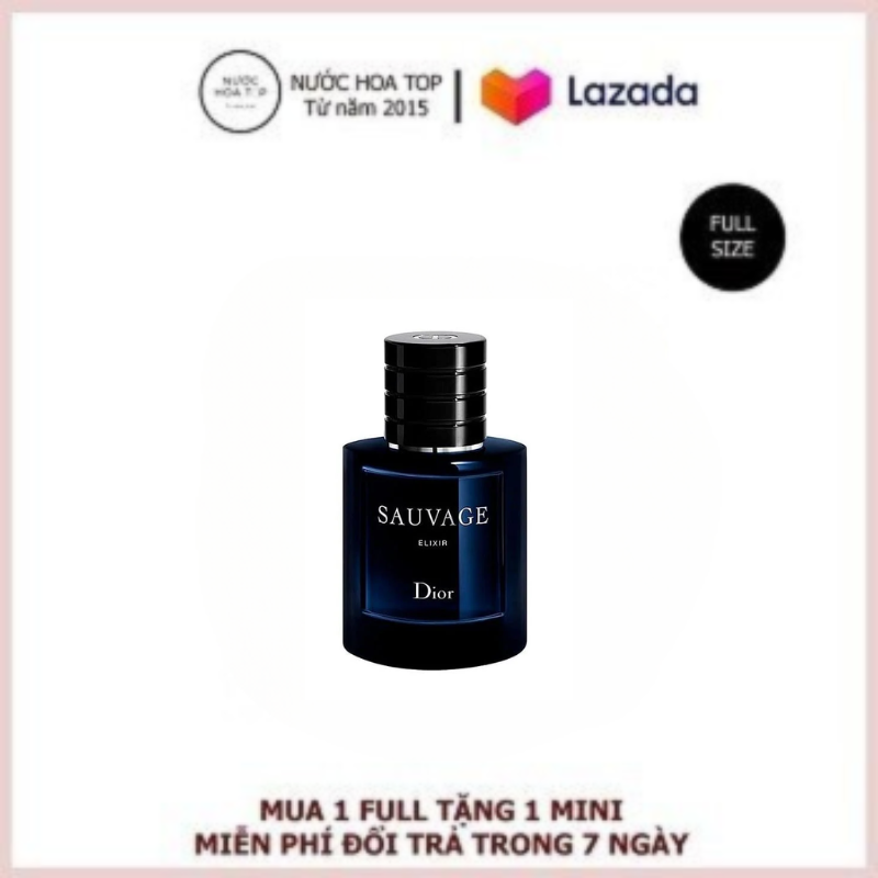 Nước hoa nam, Nước hoa Dior Sauvage Elixir 60ml-Nước hoa nam cao cấp thơm lâu 24h