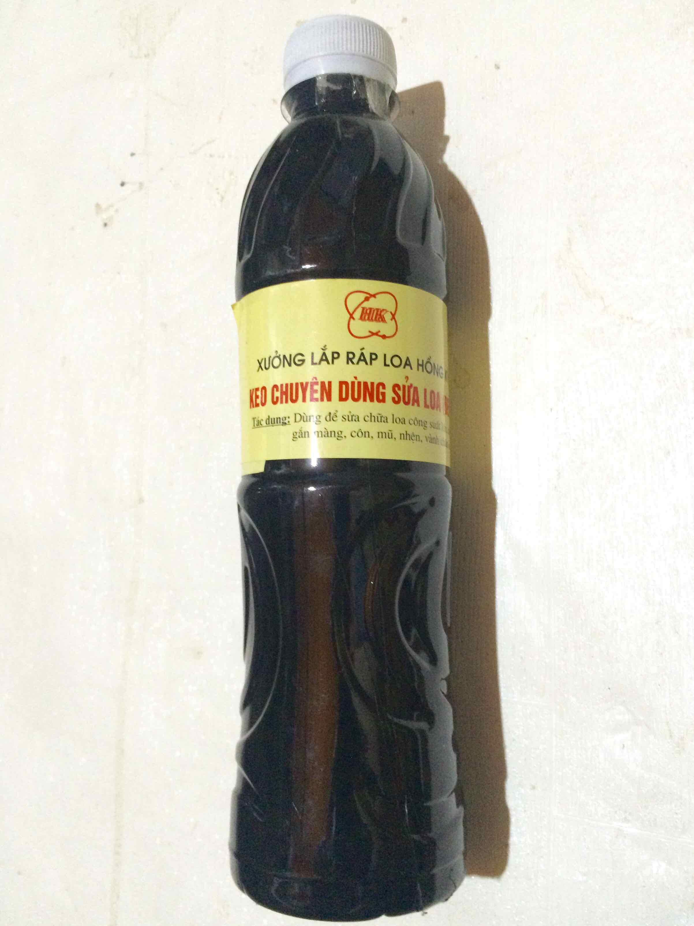 Keo đen dán màng loa, mũ , nón loa, gân loa chuyên dụng dung tích 350ml - KEO350ml
