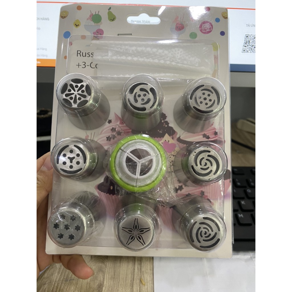 Bộ đui kèm chốt 10 món size lớn