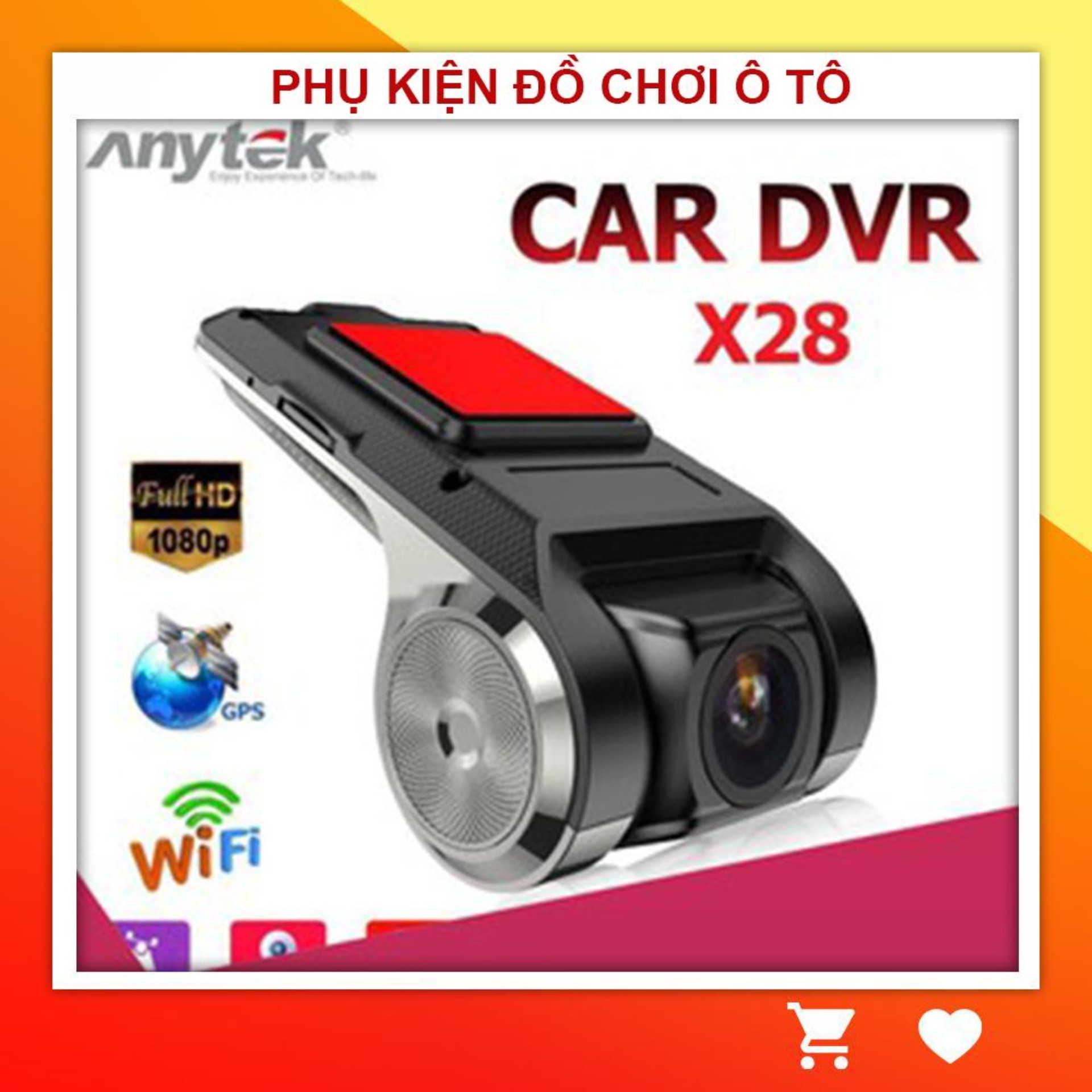 Camera hành trình Anytek X28 tích hợp màn android FHD 1080