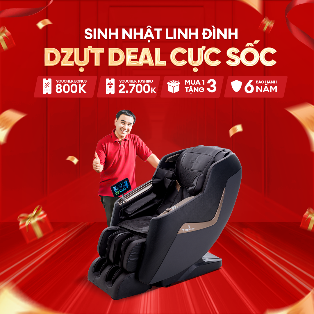 Ghế massage toàn thân Toshiko T89 - Chức năng điều khiển giọng nói thông minh, đa chức năng chức năng massge, chức năng nhận biết cơ thể tiêu chuẩn Nhật Bản