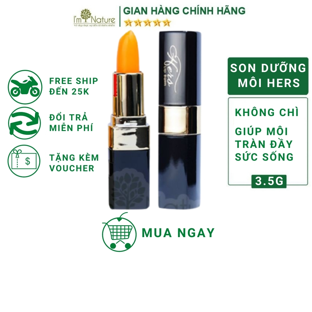 Son Dưỡng Môi Nam Nữ Hết Thâm Hers 3.5g Không Chì I'm Nature