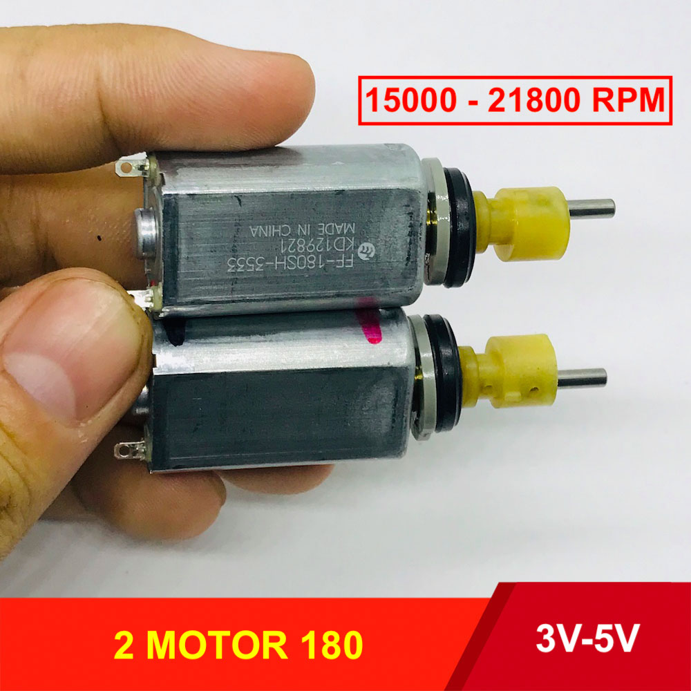 [HCM]2 cái motor 180 mã 180SH 3533 3V - 4.5V kèm tay quay dùng trong máy cạo râu tông đơ chất lượng cao - LK0086