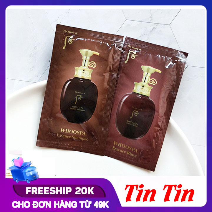 Combo 10 gói gội xả whoo spa essence rinse 8ml x 10