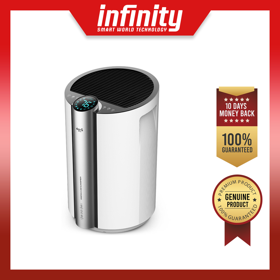 [Trả góp 0%]Máy Hút Ẩm Thông Minh Gia Đình Deerma DEM-DT35C (32L/Day)