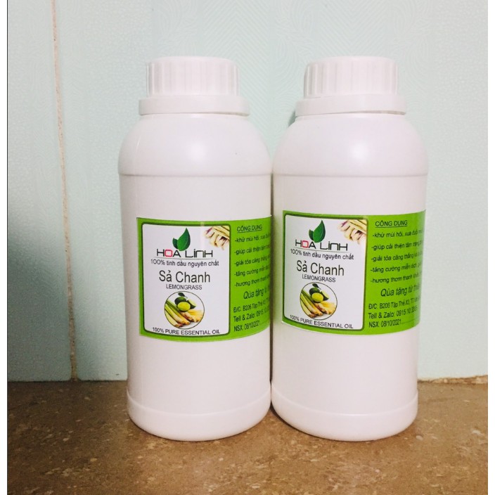 Tinh dầu sả chanh nguyên chất , chai lớn 1 lít
