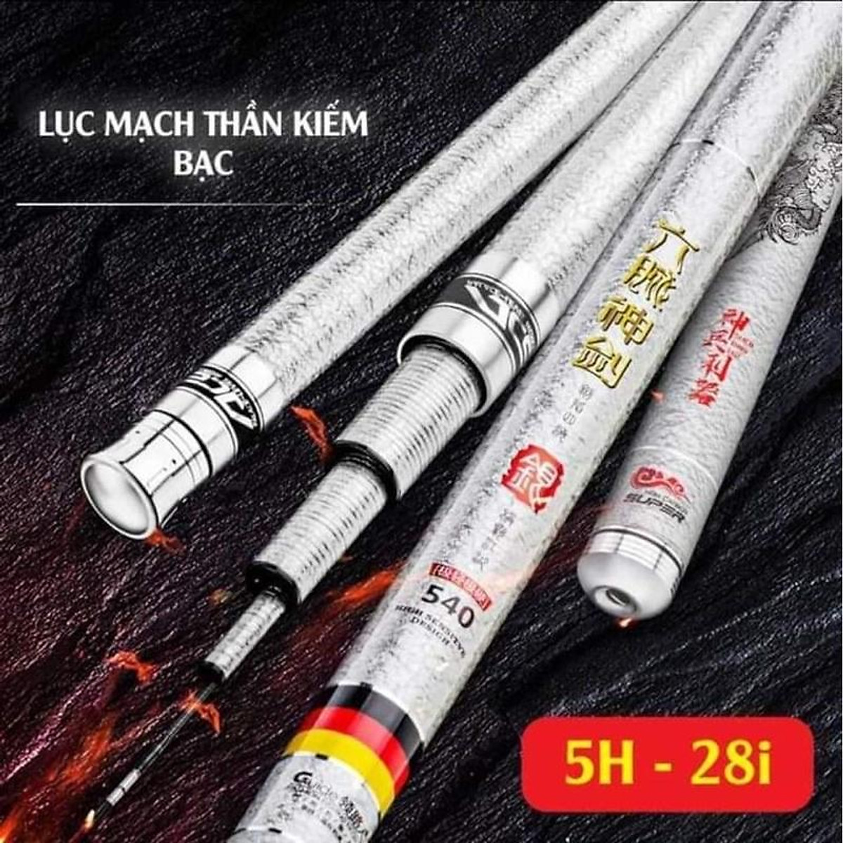 Cần câu tay siêu bạo lực lục mạch thần kiếm 5h