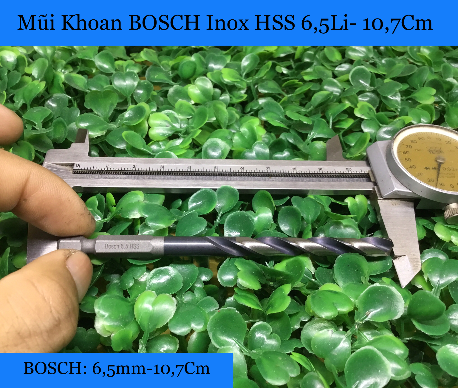 Mũi khoan inox chính hãng 6.5li-10.7cm