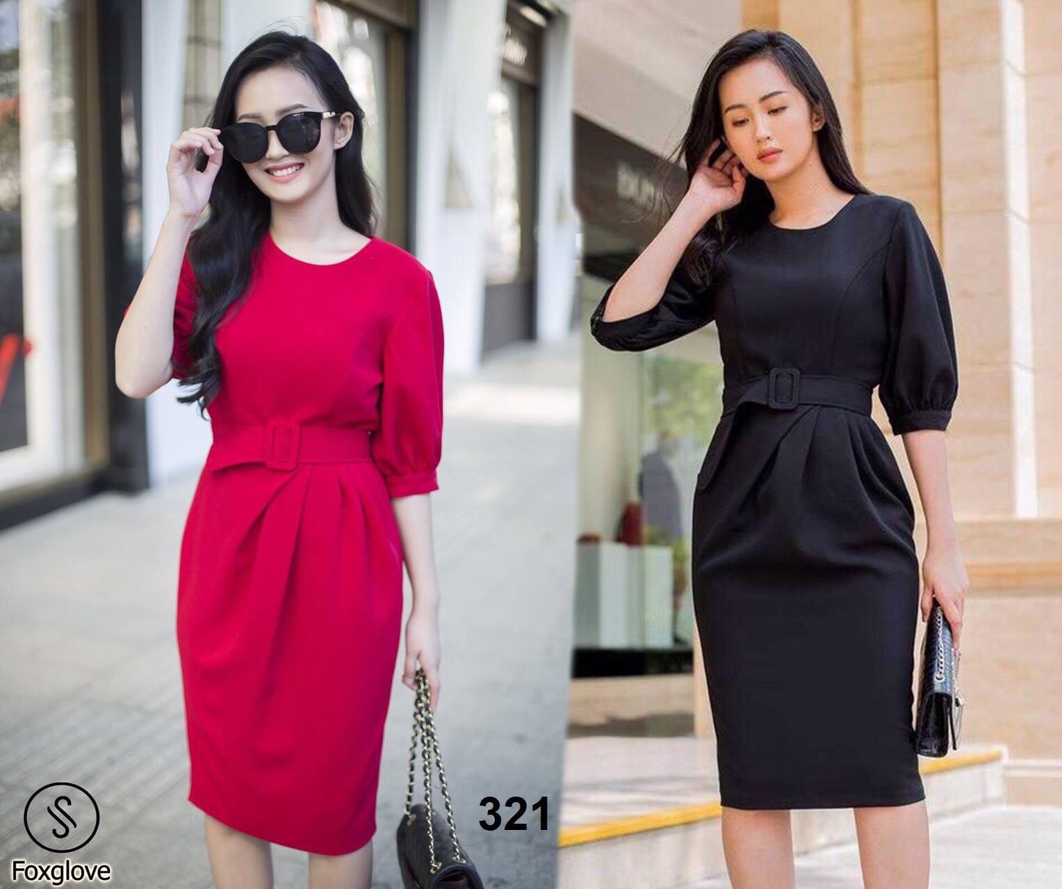 ĐỦ BIGSIZE 40-70KG ĐẦM VÁY DÁNG SUÔNG ÔM BODY THẮT BELT KHUY XẾP LY EO TAY LỬNG LỠ TRƠN TRUNG NIÊN TEEN CÔNG SỞ ĐẸP RẺ