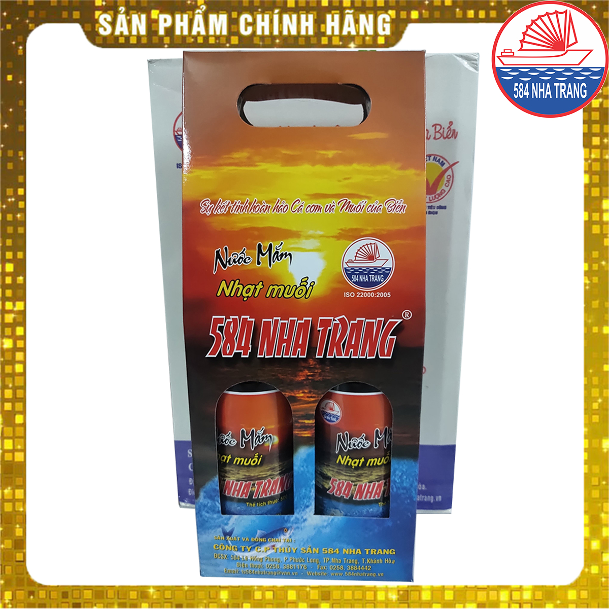 [HCM]Hộp 2 chai Nước mắm Nhạt muối tốt cho người ăn kiêng = 584 Nha Trang 40 ĐẠM Chaii 500ml