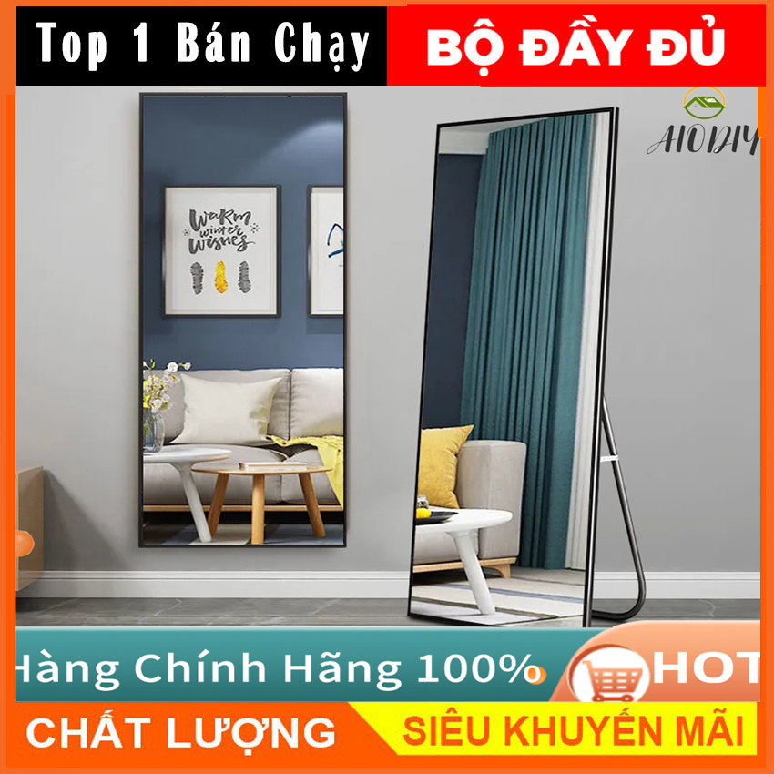 Gương chống vỡ thế hệ mới 2023, kích thước 150x40cm, để sàn hoặc treo tường