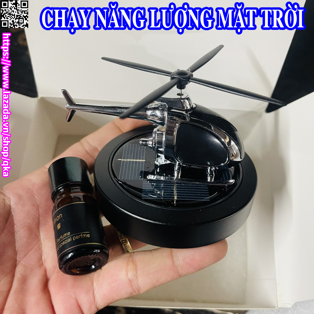 Máy xông tinh dầu ô tô xe hơi tặng kèm tinh dầu, chạy bằng năng lượng mặt trời, máy khuếch tán tinh dầu khử mùi làm thơm xe ô tô