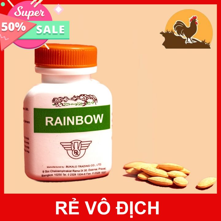 RIANBOW thuốc nuôi gà tơ, tăng cơ, tay tốt cho gà đá 100 VIÊN