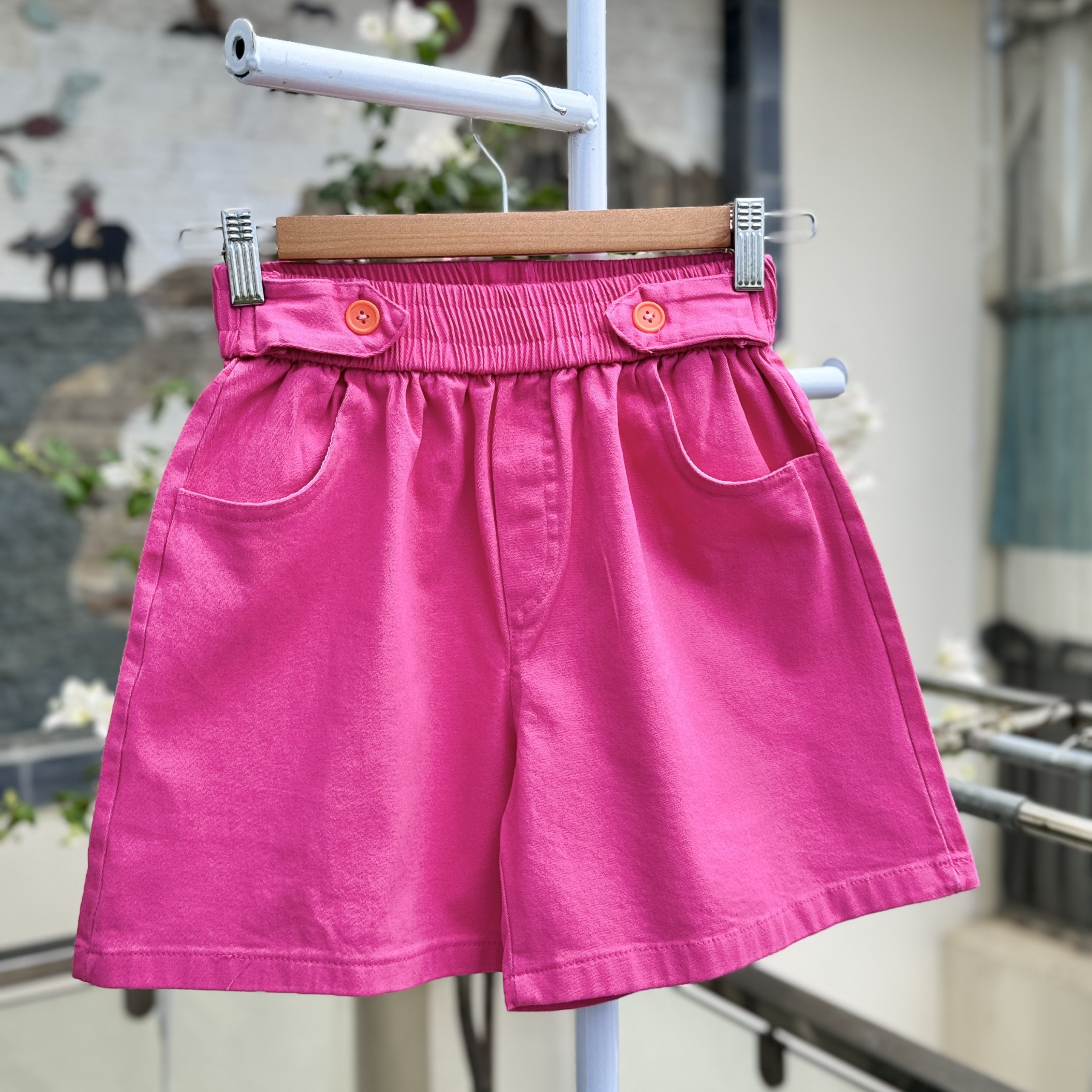 Quần short kaki nữ cạp chun lưng cao,đùi kaki nữ co giãn ,short nữ thời trang hot tred,kaki co giãn mềm mại