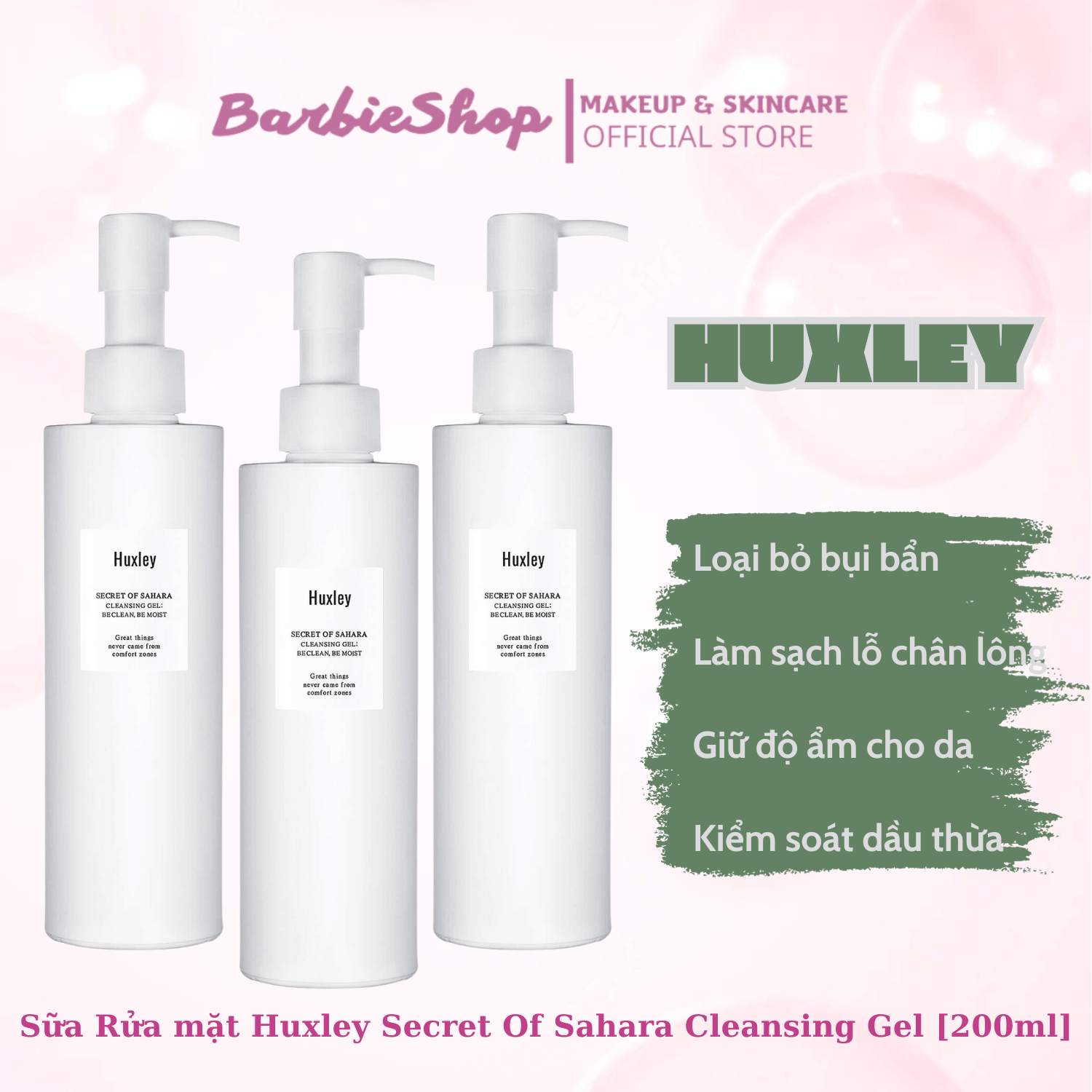 Sữa Rửa mặt Huxley Secret Of Sahara Cleansing Gel [200ml]