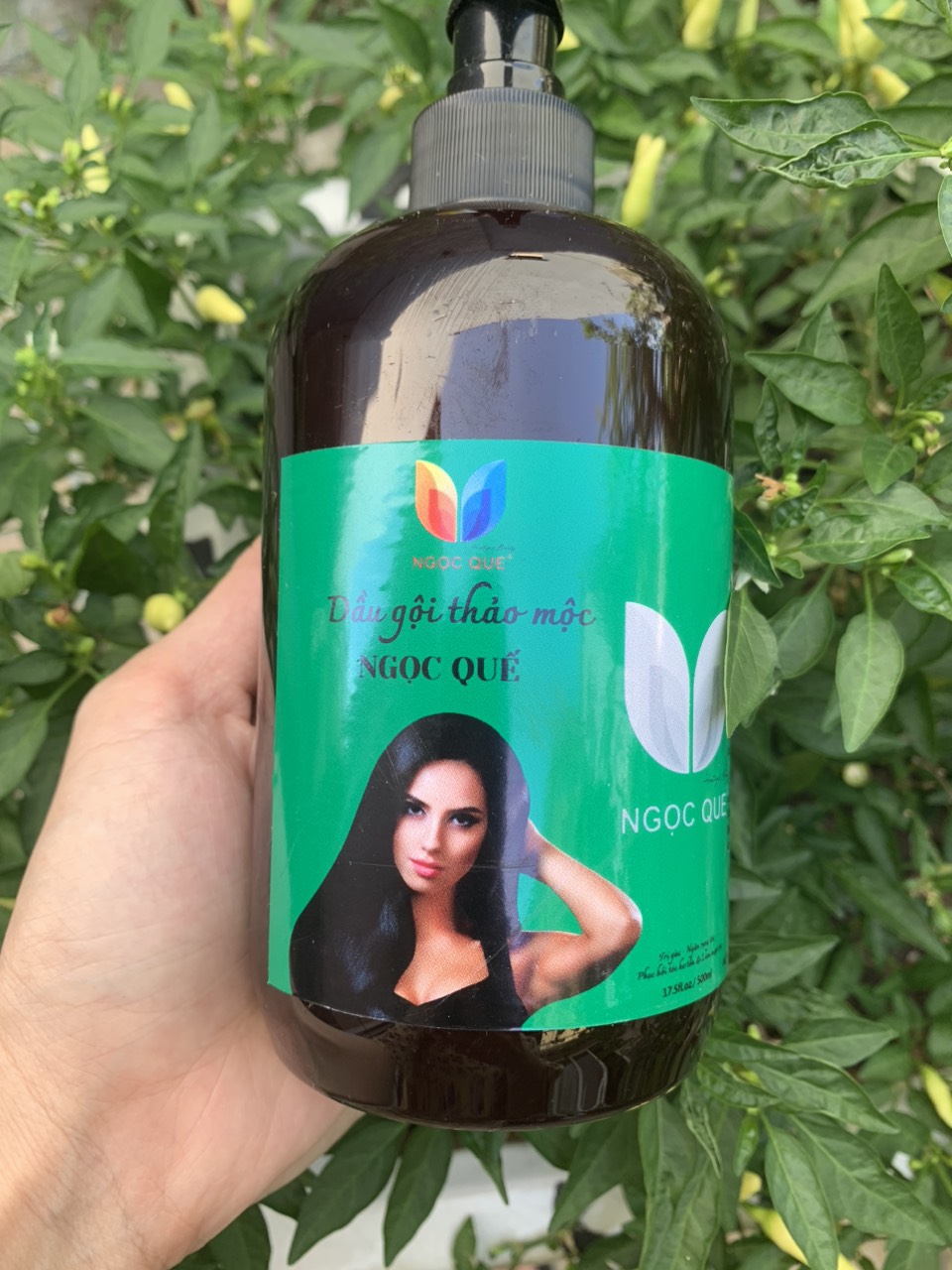 Dầu gội thảo mộc 500ml ngăn gàu ngăn rụng tóc quế trà my dầu gội phục hồi tóc hư tổn và làm mượt tóc, ít thơm