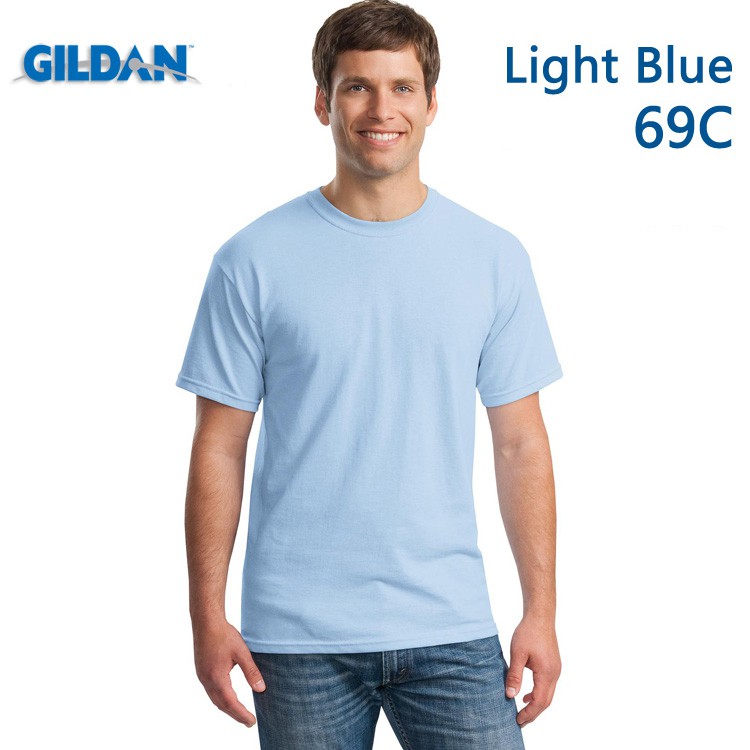 [ÁO THUN MỸ] Áo thun Gildan Premium màu Light Blue [MÃ: 69C-76000]