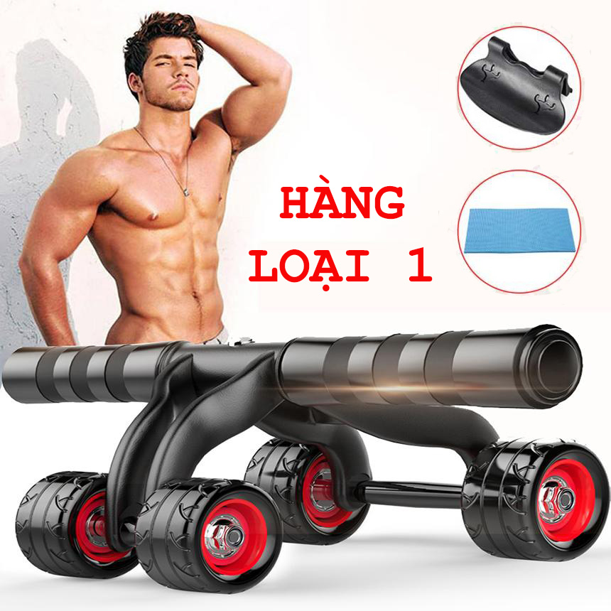 Con lăn tập bụng 4 bánh kèm thảm, con lăn tập cơ bụng, con lăn tập bụng giá rẻ, bánh xe lăn tập bụng, máy tập cơ bụng, máy tập bụng, máy tập thể dục, máy tập bụng đa năng, dụng cụ tập cơ bụng,dụng cụ tập bụng