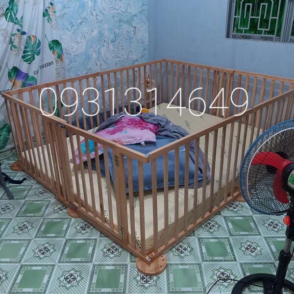 Quây cũi gỗ 6D Quickflex 8 cánh