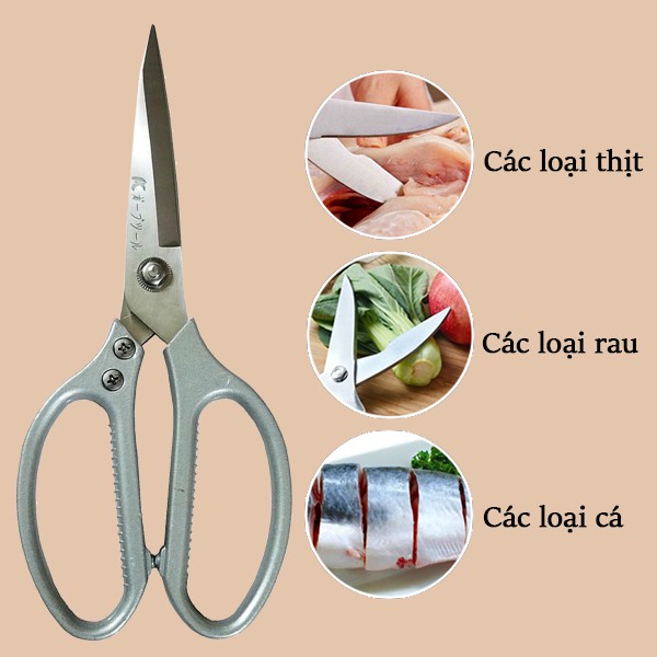 Kéo Cắt Gà Đa Năng SK5 Siêu Bén, Kéo Nhật Bản Đa Năng SK5 sản xuất tại Nhật làm từ chất liệu thép không gỉ cao cấp, cắt được nhiều loại nguyên liệu khác nhau, Chất Liệu Lưỡi Thép Không Gỉ An Toà cắt xương, cắt gà