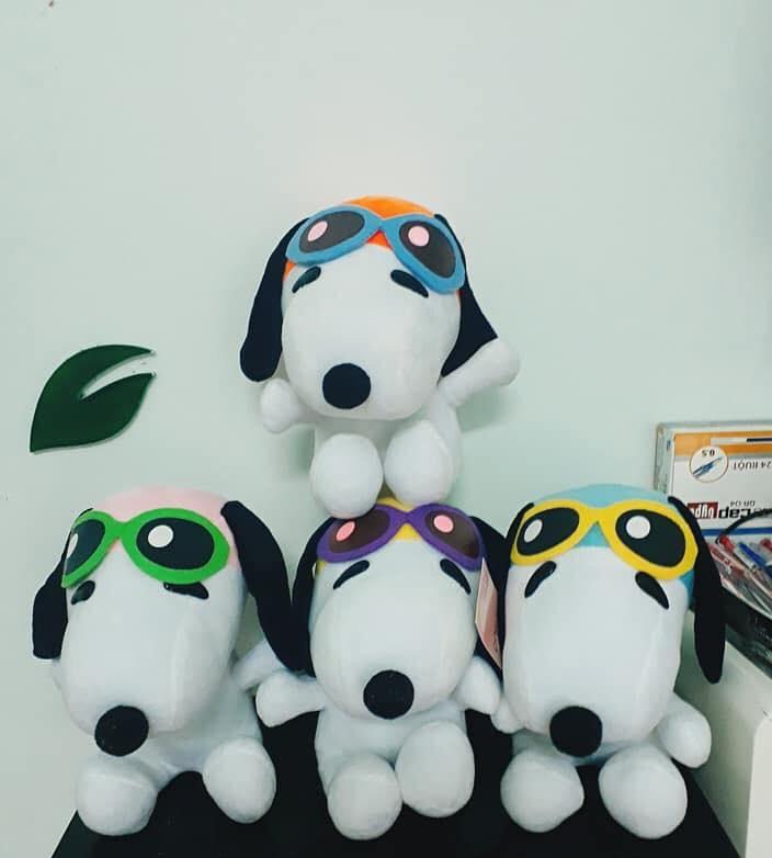 [HCM]Chó bông Snoopy đeo kính phi công nhiều màu ngộ nghĩnh