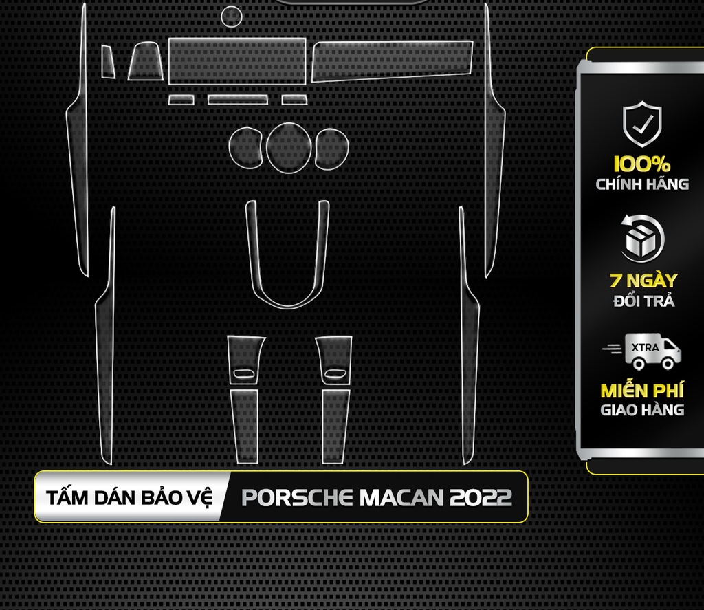 Dán PPF trong suốt dán xe PORSCHE MACAN 2022 chống xước bảo vệ nội thất ô tô Giá  420,000 Đồng*Miễn phí vận chuyển