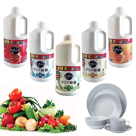 Nước rửa chén bát đậm đặc kao 1380 ml nhật bản