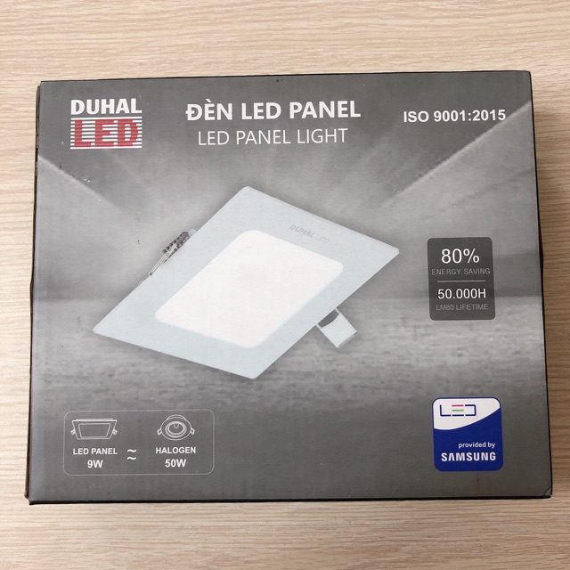 Đèn led panel vuông duhal chipled samsung cao cấp 7w 9w 12w 15w