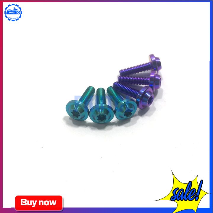 Ốc nắp dầu 4li15 gr5 đầu dù - titanlục bảo