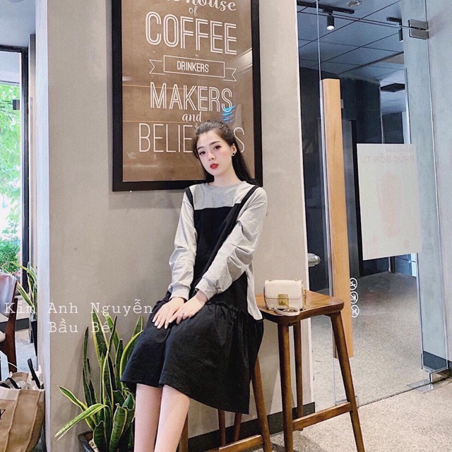 Váy yếm liền hottrend