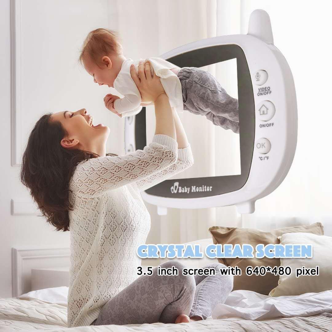 Máy báo khóc em bé Corky Baby màn hình 3,5inh siêu nét
