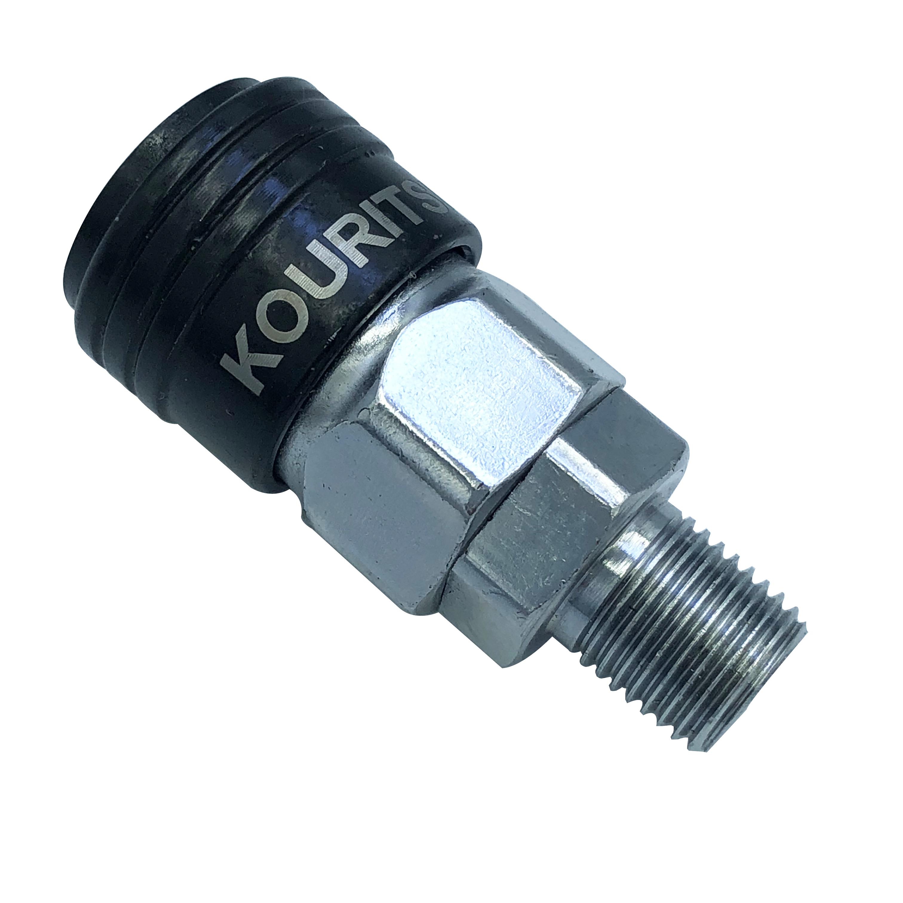 Khớp nối nhanh khí nén Kouritsu loại ren ngoài cỡ 1/4 A22SM