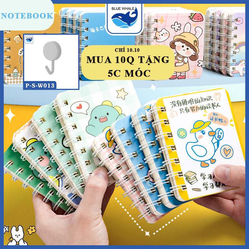 Số tay mini note book dễ thương size A7, 160 trang tiện dụng