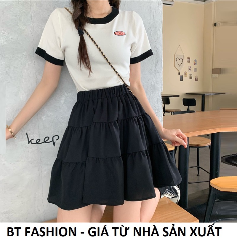 Chân Váy Voan Thời Trang BT Fashion (VA1 NGẮN 3T) - Có quần lót bên trong