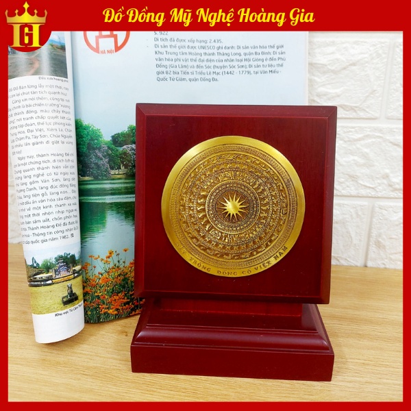 Mặt trống đồng phong thủy để bàn làm việc