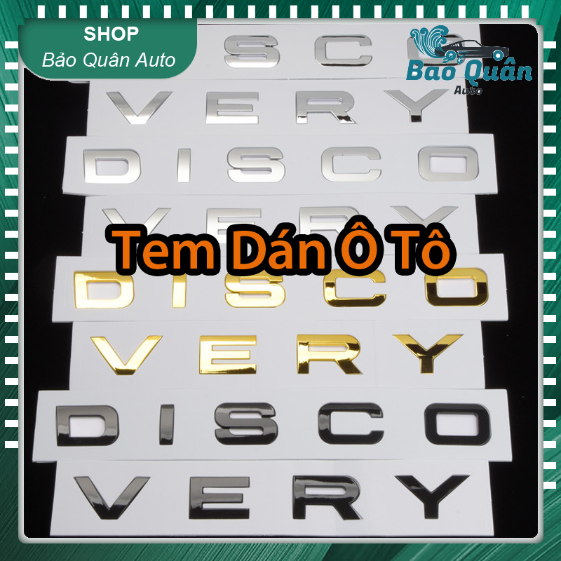 Tem discovery dán trang trí nắp capo nắp cốp ô tô