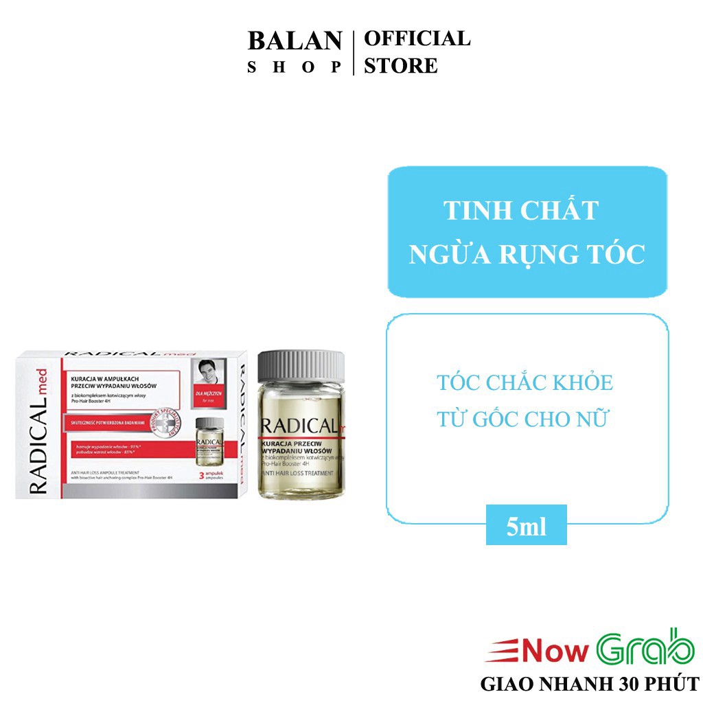 Tinh Chất Mọc Tóc Chiết Xuất Cỏ Đuôi Ngựa - Radical Med 5Ml - Balan Shop