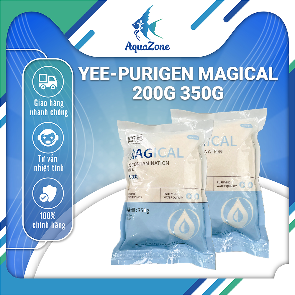  Hạt lọc purigen magical 200gr 350gr Yee làm trong nước hồ cá cung cấp dưỡng chất khử mùi hôi hiệu quả hỗ trợ lọc nước bể cá 