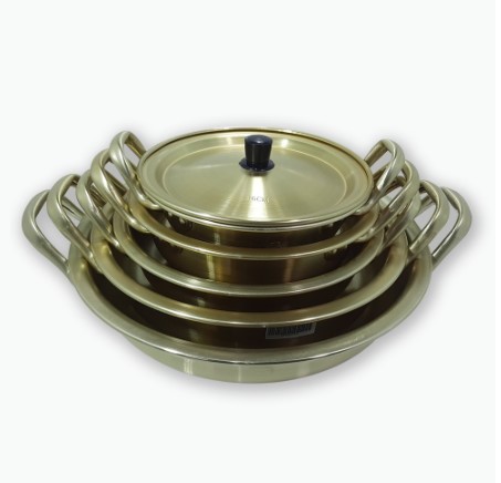 Nồi Nhôm Vàng Nấu Mì Ramen Hàn Quốc ( Nồi Nông)- 16cm