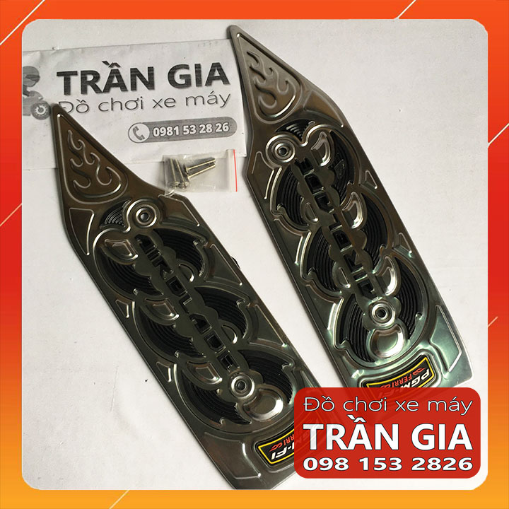 Thảm lót để chân inox xe AB airblade 2011-2012 tấm trải sàn gác chân air blade đầu bò