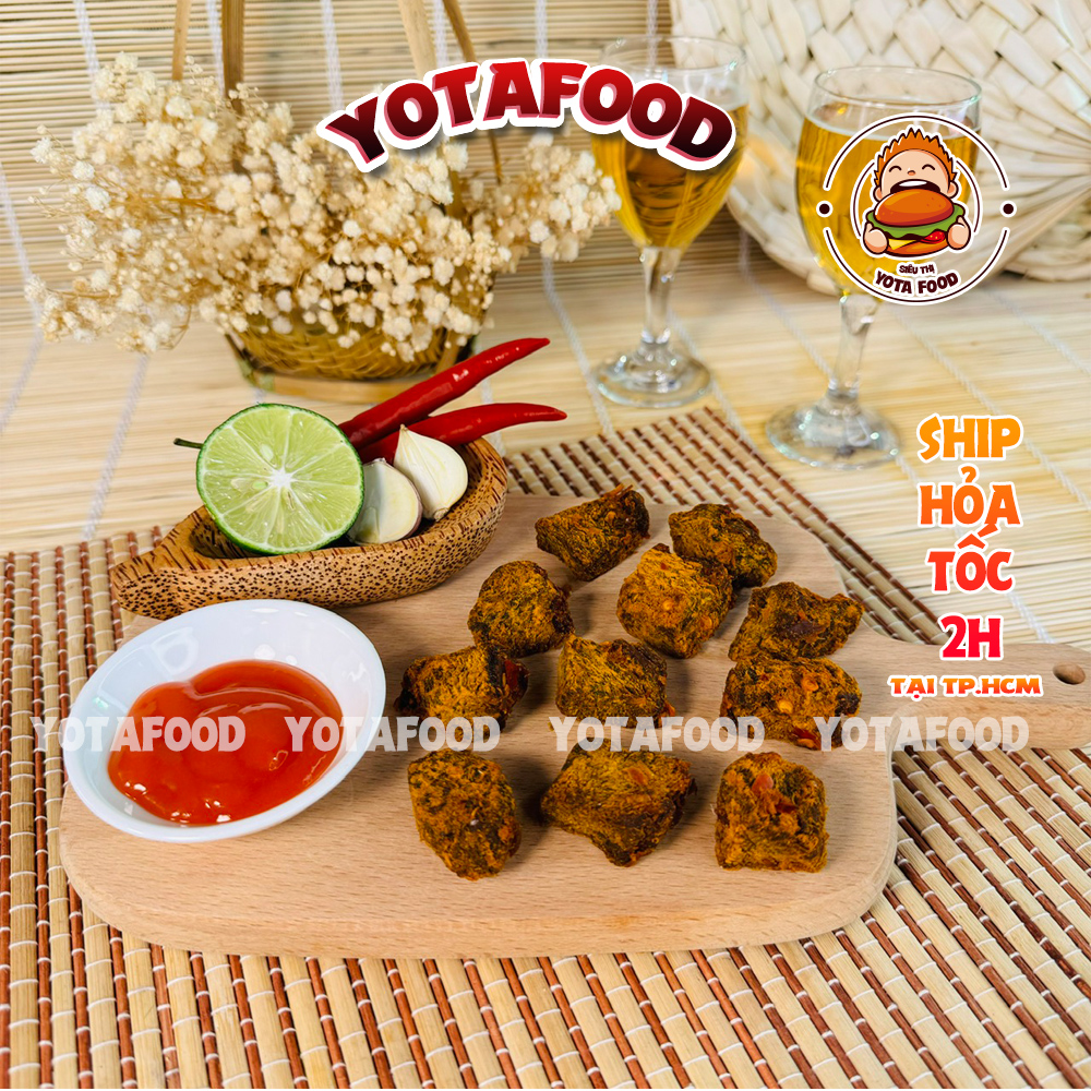 Khô Bò Viên Mềm - 500gr (Thơm ngơn - Đậm vị) | Đồ ăn vặt Yotafood