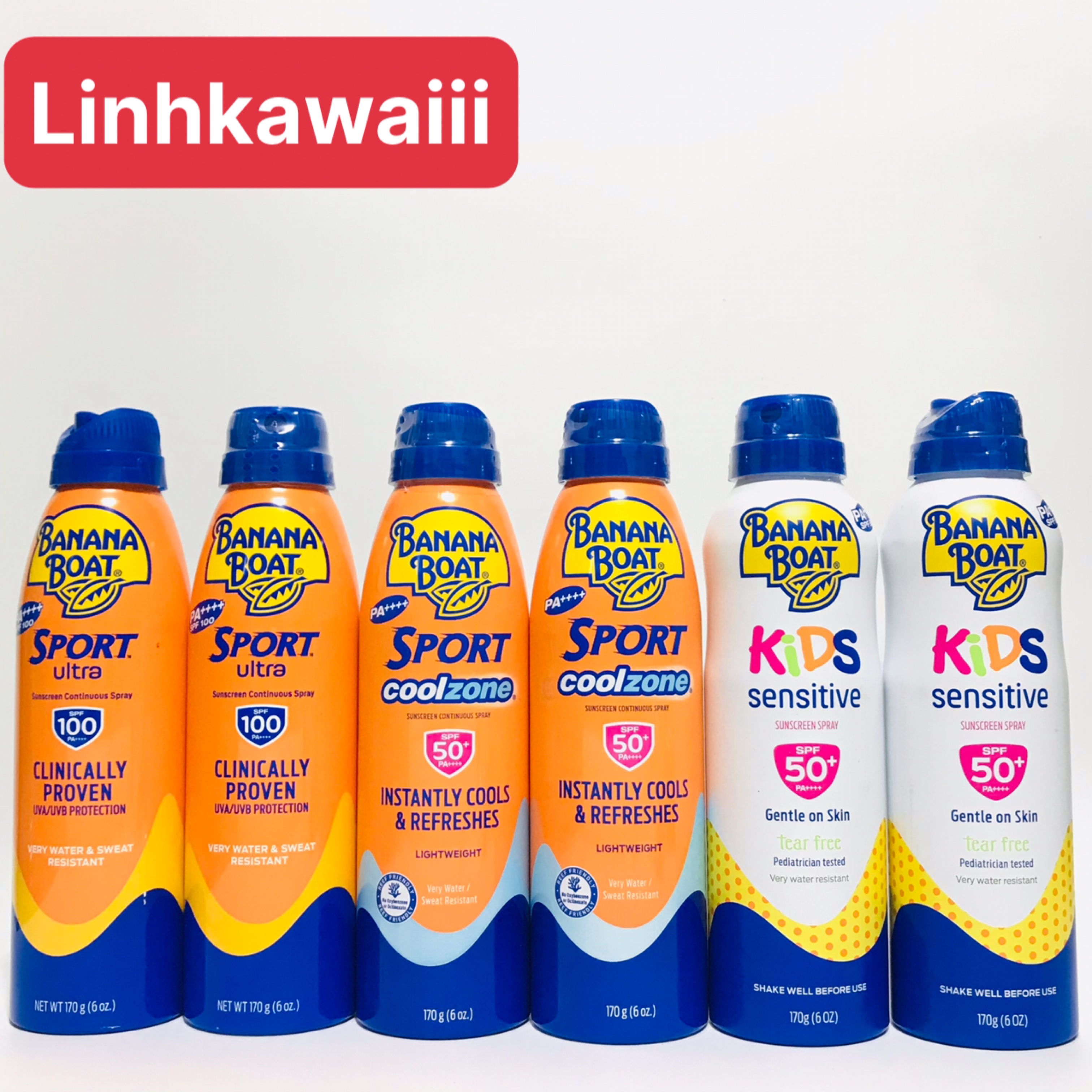 Xịt chống nắng banana boat usa các loại
