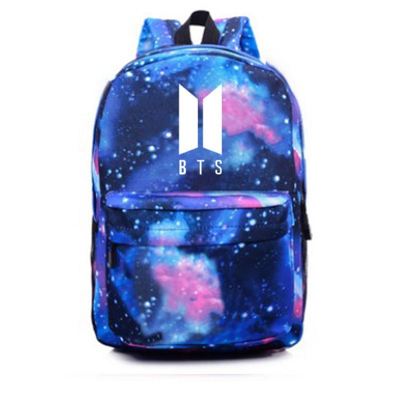 Balo Bangtan Boys cặp sách Bangtan Boys balo galaxy chất đẹp balo nam nữ đi chơi đi học tiện dụng đựng đồ học tập army