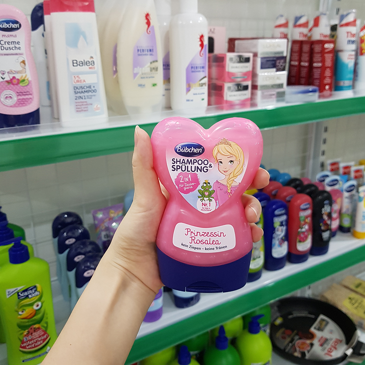 Dầu gội xả 2 in 1 bubchen: công chúa rosalea 230ml